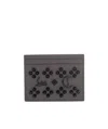 Christian Louboutin Rivet Card Bag In Black