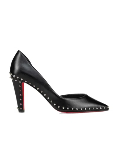 Christian Louboutin Rivet Decorated High Heels In Black