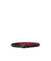 Christian Louboutin Stud Detailed Buckled Belt In Black