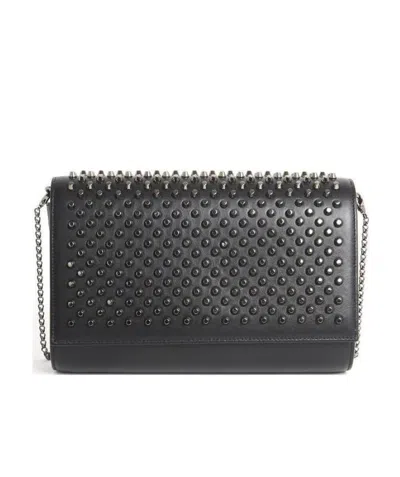 Christian Louboutin Rivet Shoulder Bag In Black