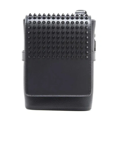 Christian Louboutin Rivet Shoulder Bag In Black