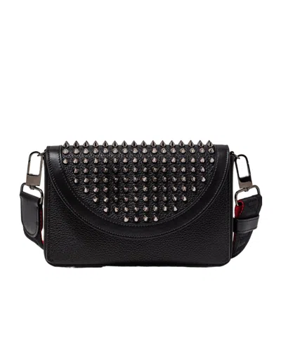 Christian Louboutin Rivet Shoulder Bag In Black