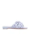 Christian Louboutin Rivet Slippers In Blue