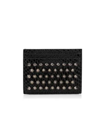 Christian Louboutin Rivet Wallet In Black