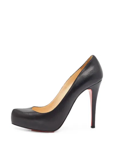 Pre-owned Christian Louboutin Rolando Platform Pumps In Black