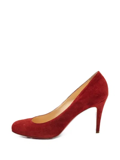 Pre-owned Christian Louboutin Ron Ron Pumps In Red