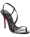 Christian Louboutin 100mm Pink Z Leather Slingback Heeled Sandals In Black