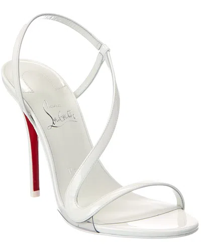 Christian Louboutin Rosa Z 100 Patent Sandal In White