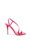Christian Louboutin Rosa Z 80 Pvc-trimmed Patent-leather Sandals In Multi