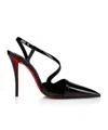 Christian Louboutin Rosa Z Patent Leather Pumps 100 In Black