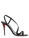 Christian Louboutin Rosa Z Patent Leather Heeled Sandals 80 In Black