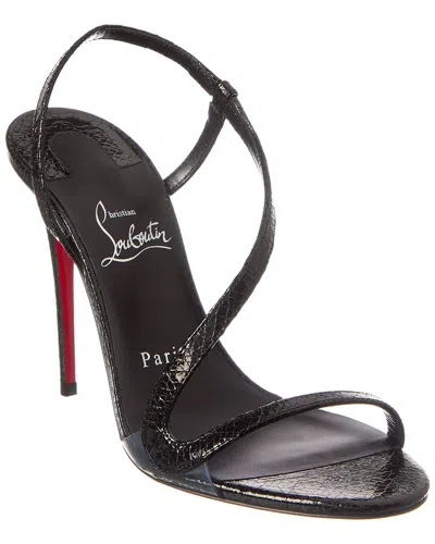 Christian Louboutin Rosalie 100 Leather Sandal In Black