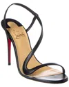 Christian Louboutin Rosalie Leather Red Sole Stiletto Sandals In Black