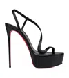 Christian Louboutin Rosalie Alta Leather Sandals 150 In Black