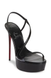 Christian Louboutin Rosalie Alta Platform Slingback Sandal In Black
