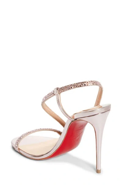 Christian Louboutin Rosalie Crystal Embellished Slingback Sandal In Vintage Rose
