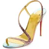 Christian Louboutin Rosalie Iridescent Slingback Sandal In Boreal/multi/lin Gold