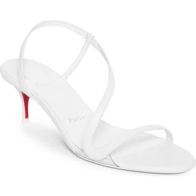 Christian Louboutin Rosalie Slingback Sandal In Bianco
