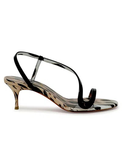 CHRISTIAN LOUBOUTIN CHRISTIAN LOUBOUTIN ROSE PATENT ROSALIE 55 SANDALS