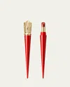 Christian Louboutin Rouge Stiletto Glossy Shine Lipstick In Bare Rococotte 