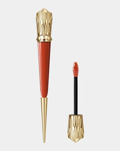 Christian Louboutin Rouge Stiletto Vinyl Gloss In Burning Spice 415v