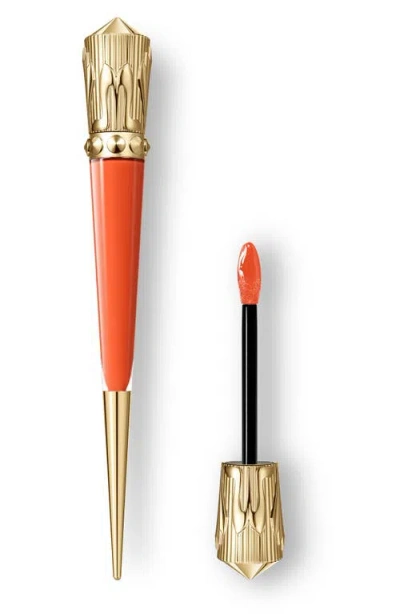 Christian Louboutin Rouge Stiletto Vinyl Gloss In Torrid Peach