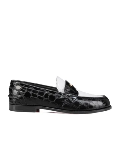 CHRISTIAN LOUBOUTIN ROUND HEAD LOAFER SHOES