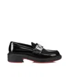 Christian Louboutin Urban Moc Lock Slip-on Loafers In Black