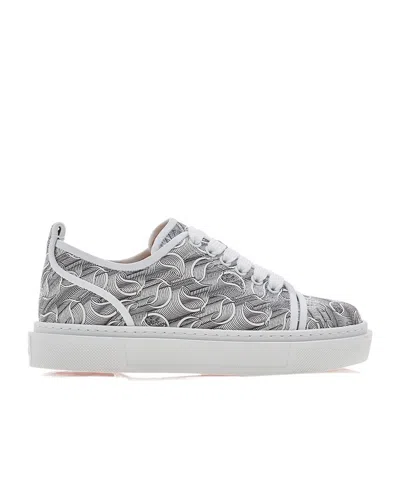 Christian Louboutin Round Head Low-cut Skate Shoes In White