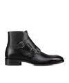 Christian Louboutin Round-head Short Boots In Black