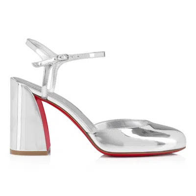 Christian Louboutin Round-headed High-heeled Sandals In White
