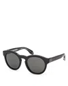 Christian Louboutin Round Sunglasses, 53mm In Black