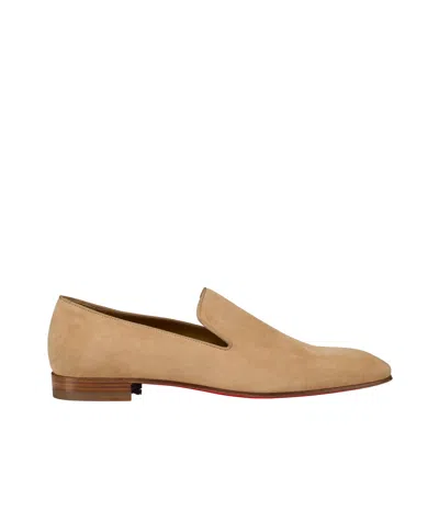 Christian Louboutin Round Toe Business Casual Shoes In Nude