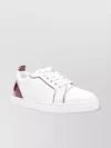 Christian Louboutin Round Toe Low Top Sneakers With Red Sole