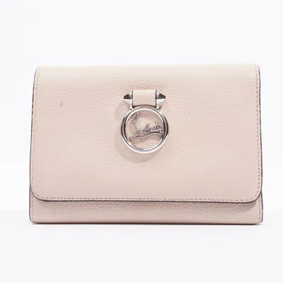 Christian Louboutin Rubylou Wallet Leather In Beige