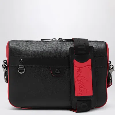 Christian Louboutin Ruisbuddy Black Grained Leather Shoulder Bag