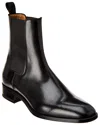 Christian Louboutin Samson Leather Chelsea Boots In Black