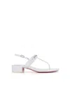Christian Louboutin Mj Thong Sandal In White