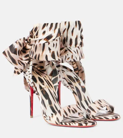 Christian Louboutin Bridal Sandale Du Desert 100 Sandals In White