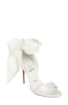 Christian Louboutin Bridal Sandale Du Desert 100 Sandals In Ivory/snow