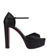 Christian Louboutin Sandaloo Leather Platform Sandals 130