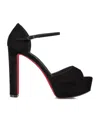Christian Louboutin Sandaloo Peep-toe Sandal In Black