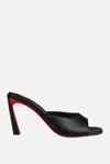 Christian Louboutin Miss Z Leather Heeled Mules 100 In Black