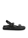 Christian Louboutin Womens Black Pyrabizz Waxed-leather Flat Sandals Eur 39 / 6 Uk In Black