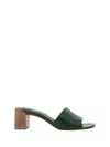 Christian Louboutin So Cl 55 Leather Mule In Green