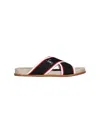 Christian Louboutin Hot Cross Slides In Multicolour