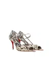 Christian Louboutin Pointed High Heel Sandals In Vintage Rose