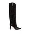 Christian Louboutin Santia Botta Suede-leather Boots 85 In Red