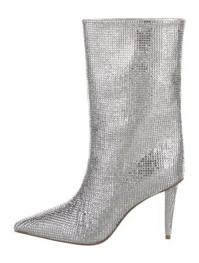 Pre-owned Christian Louboutin Satin Boots