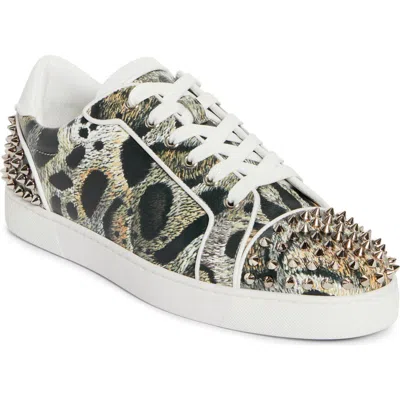 Christian Louboutin Seavaste 2 Orlato Sneaker In Beige/black Multi/silver